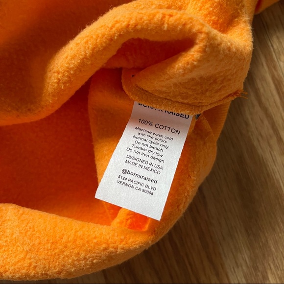 NEW BORN X RAISED UNION ROCKER ORANGE HOODIE - Picture 6 of 8